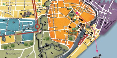 Χάρτης της Πόλης Quebec city sightseeing 